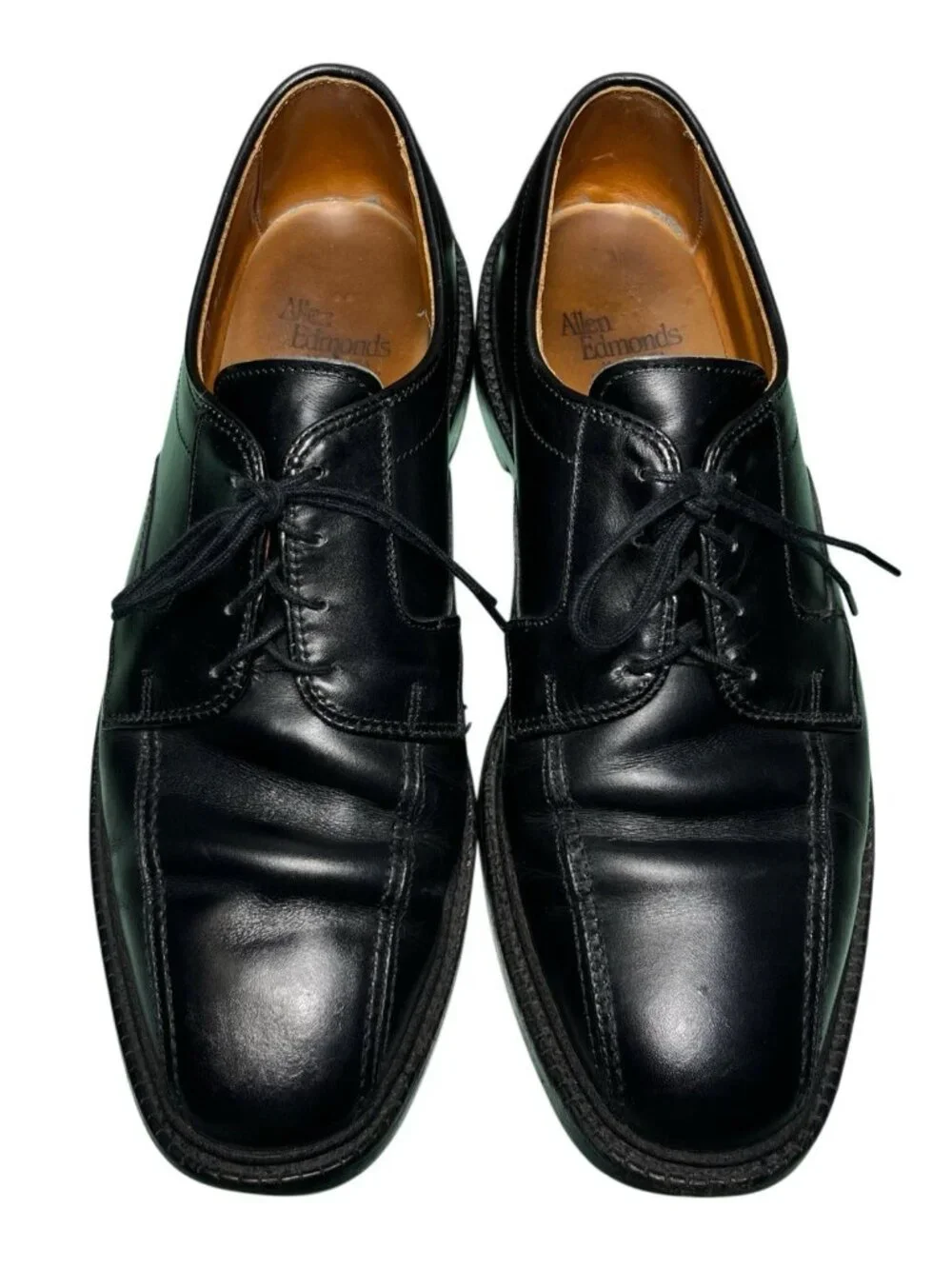 Allen Edmonds Hillcrest Split Toe Derby Black Leather Shoes  display picture 1